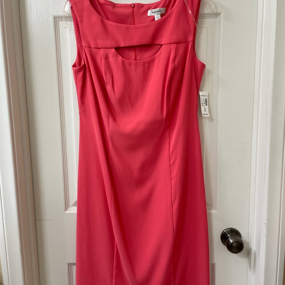 NWT size 10 Elegant Coral‎  Sleeveless Dress